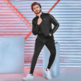 Premium Black Tracksuit For Men/Women